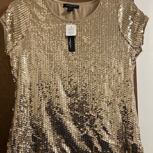 Gold Sequin Top by August Silk